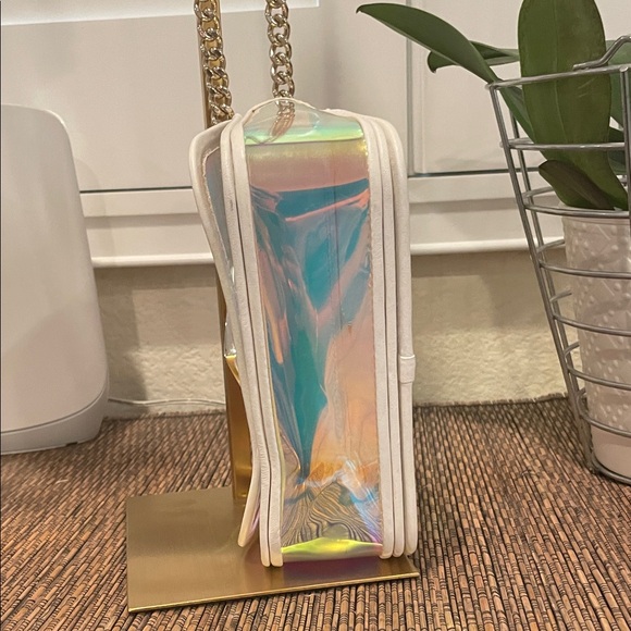 Heart Kate Spade White and Iridescent Crossbody Bag - with Turn-Lock - Picture 10 of 14